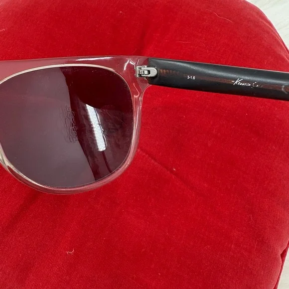 Kenneth Cole Clear And Gun Metal Gray Marble Classic Sunglasses Mens - Picture 3 of 8